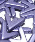 BeadsBalzar Beads & Crafts (AVA-02010-29425) AVA BEAD 10 X 4 MM ALABASTER METALLIC VIOLET