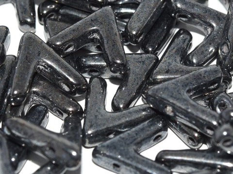 BeadsBalzar Beads & Crafts (AVA-23980) AVA BEAD 10 X 4 MM JET HEMATITE