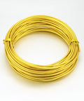 BeadsBalzar Beads & Crafts (AW5328) Aluminum Wire, Yellow Size: about 2mm in diameter, 10m-roll.
