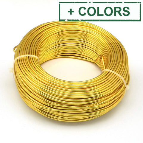 BeadsBalzar Beads & Crafts (AW7832-14) Aluminum Wire, Flexible Craft Wire, 1.5mm (15 Gauge); 100m/500g