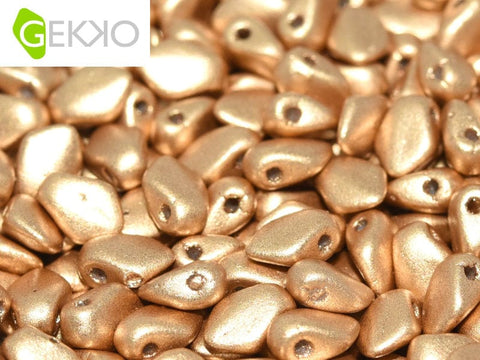 BeadsBalzar Beads & Crafts AZTEC GOLD (GEKO-01710) (GEKO-X) Gekko Beads 3x5mm (10 GMS / +- 190 PCS)