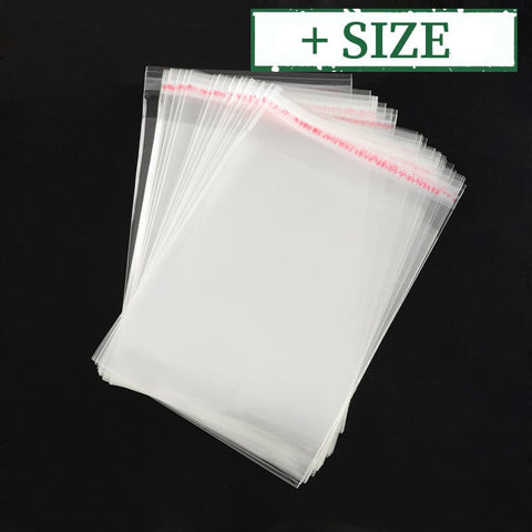 BeadsBalzar Beads & Crafts (BA8226-X) Cellophane Bags, Rectangle, Clear (+/- 100PCS)