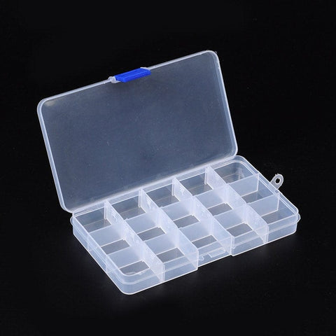 BeadsBalzar Beads & Crafts (BC6174) Plastic Beads containers Size:10cm wide,17.5cm long