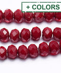 BeadsBalzar Beads & Crafts (BE4114-X) Imitation Jade Glass Beads 4x3mm (1 STR)