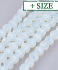 BeadsBalzar Beads & Crafts (BE4700-X) Opalite Beads Strands, Faceted Round,  CHOOSE SIZE (1 STR)