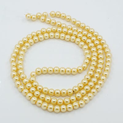 BeadsBalzar Beads & Crafts (BE65) Glass Pearls 8mm