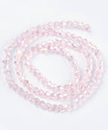 BeadsBalzar Beads & Crafts (BE75) Glass Beads Strands, AB Color Plated, Faceted, Bicone, MistyRose 4MM