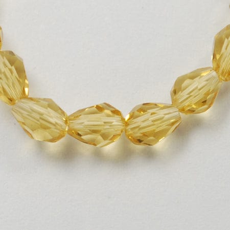 BeadsBalzar Beads & Crafts (BE8236-X) Glass Beads Strands, Faceted, 6x4mm (1 STR)