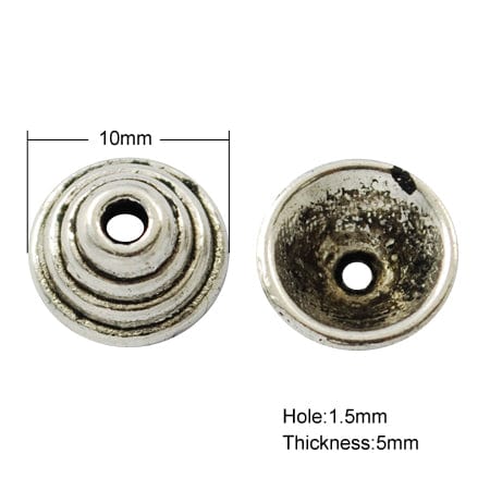 BeadsBalzar Beads & Crafts Bead caps (BC3042)
