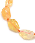 BeadsBalzar Beads & Crafts (BG3746B) Natural Gemstone Citrine Beads Strands, Nuggets  (4 PCS)