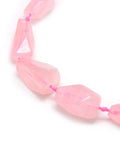 BeadsBalzar Beads & Crafts (BG3746C) Natural Gemstone Rose Quartz Beads Strands, Nuggets (10-12 PCS)