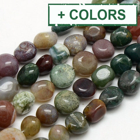 BeadsBalzar Beads & Crafts (BG4145-X) Natural Obsidian Nuggets  8-12mm (1 STR)