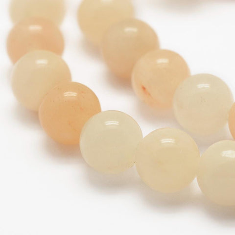 BeadsBalzar Beads & Crafts (BG5634) Natural Pink Aventurine Beads Strands, Round Size: about 8mm