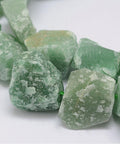 BeadsBalzar Beads & Crafts (BG6362A) Raw Rough Natural Green Aventurine Strands, Nuggets Size:14~18mm wide, 15~20mm long, 10~14mm thick, hole: 1mm;