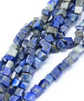 BeadsBalzar Beads & Crafts (BG7242-B) Natural Lapis Lazuli Beads Strands, Nuggets 4~5 mm(40cm)