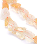 BeadsBalzar Beads & Crafts (BG7863-B10) Raw Rough Natural Citrine Beads Strands, Nuggets, 6~10mm