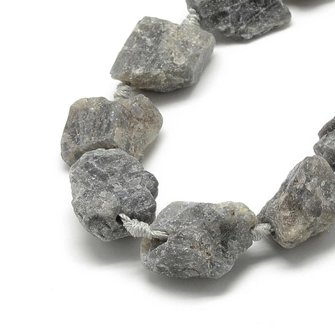 BeadsBalzar Beads & Crafts (BG8249-09) Natural Labradorite Beads Strands, Nuggets 17~33mm wide (1 STR)