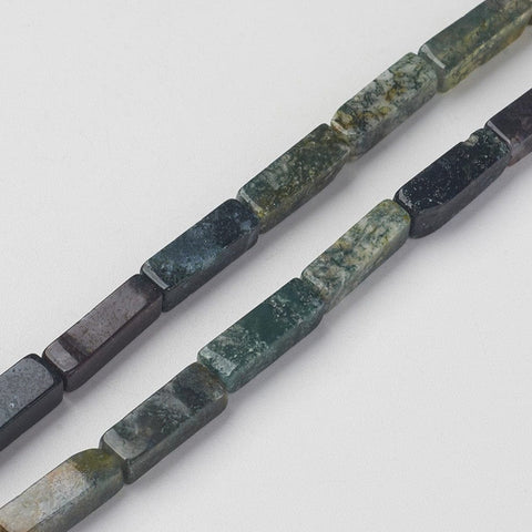 BeadsBalzar Beads & Crafts (BG8397-D05) Natural Indian Agate Beads Strands, Cuboid 13~13.5mm (1 STR)