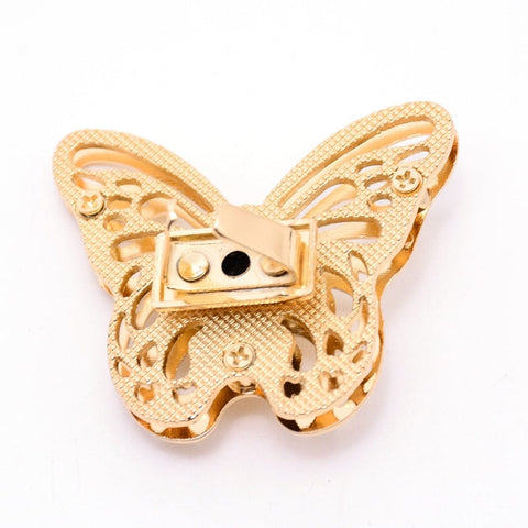 BeadsBalzar Beads & Crafts (BG8718G) Aluminum Alloy Bag Clasps Set, Light Gold S49x44mm (1 PC)
