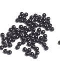 BeadsBalzar Beads & Crafts BLACK (AB8481-4) (AB8481-X) Acrylic Beads, Round, AB Color, 4mm (10 GMS / +-350 PCS)