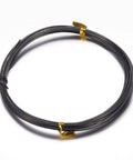 BeadsBalzar Beads & Crafts BLACK (AW6912-10) (AW6912-X) Aluminum Wire, Size:20 Gauge, 0.8mm in diameter, (10m)