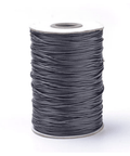 BeadsBalzar Beads & Crafts BLACK (WC08-101) (WC08-X) Braided Korean Waxed Polyester Cords (80 MET)