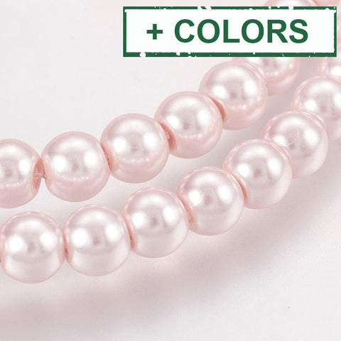 BeadsBalzar Beads & Crafts (BP3760-X) pearlized Glass pearls 12mm