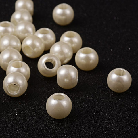 BeadsBalzar Beads & Crafts (BP3960B) Acyrlic Beads lvory (20 PCS)