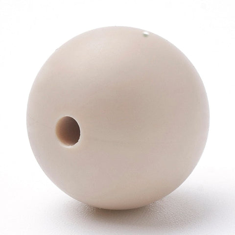 BeadsBalzar Beads & Crafts (BR7245-55) WHEAT (BR7245-X) Food Grade Environmental Silicone Chewing Beads For Teethers 8~10mm (10 PCS)