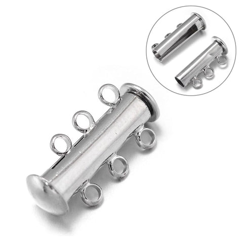 BeadsBalzar Beads & Crafts Brass Slide lock clasp (CL2842)