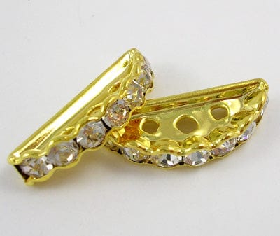 BeadsBalzar Beads & Crafts (BS3050) Brass spacers  (4 pcs)