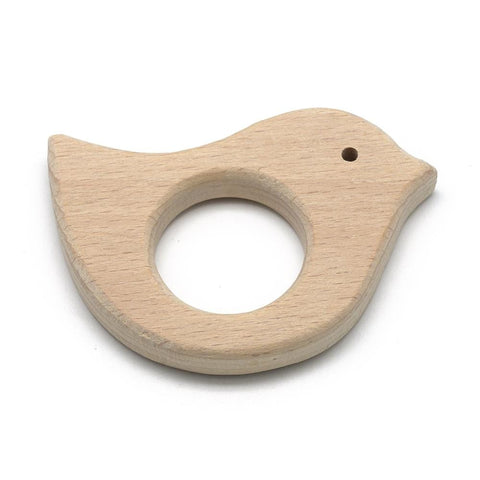 BeadsBalzar Beads & Crafts (BW7256-LF) Undyed Beech Wood Big Pendants, Bird, Wood 53x69.5mm  (1 pc)