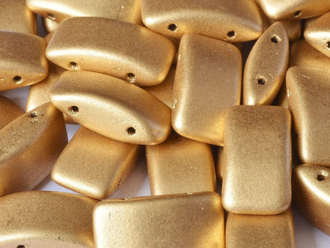 BeadsBalzar Beads & Crafts (CB-01710) CARRIER BEAD 9 X 17 MM AZTEC GOLD
