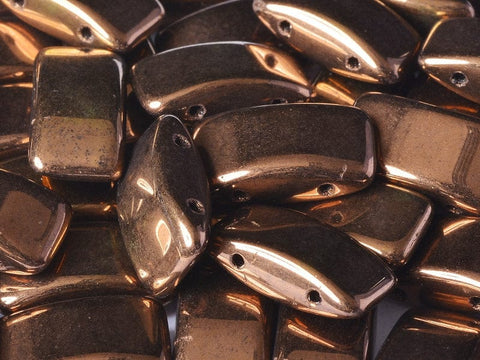 BeadsBalzar Beads & Crafts (CB-23980-14415) CARRIER BEAD 9 X 17 MM JET BRONZE