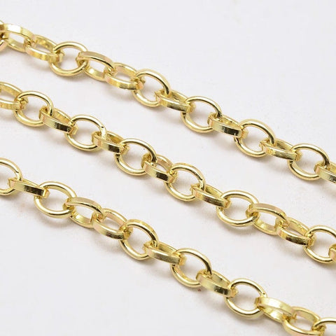BeadsBalzar Beads & Crafts (CH4283) Aluminium cross chain (2 METS)