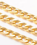 BeadsBalzar Beads & Crafts (CH4352) Aluminum Chain Gold 12mm (2 METS)