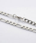 BeadsBalzar Beads & Crafts (CH4596) Trendy Unisex 304 Stainless Steel Figaro Chain Necklaces