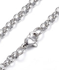 BeadsBalzar Beads & Crafts (CH5814) 304 Stainless Steel Necklaces, Rolo Chain Necklaces