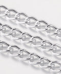 BeadsBalzar Beads & Crafts (CH860) Aluminum Chain 7.5X5MM (2 MET)