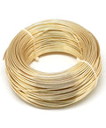 BeadsBalzar Beads & Crafts CHAMPAGNE GOLD (AW7832-26) (AW7832-14) Aluminum Wire, Flexible Craft Wire, 1.5mm (15 Gauge); 100m/500g