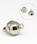 BeadsBalzar Beads & Crafts (CL4594) 304 Stainless Steel Magnetic Clasps, Round