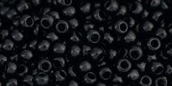 BeadsBalzar Beads & Crafts Copy of (TR-11-49-250G) TOHO - Round 11/0 : Opaque Jet (25 GMS)
