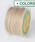 BeadsBalzar Beads & Crafts (CP7855-X) Round Polyester Cords, Milan Cords/Twisted Cords,1.5~2mm (50yards)