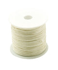 BeadsBalzar Beads & Crafts CREAMY LIGHT YELLOW (NC156-15) (NC156-X) Nylon Thread Cord, about 0.8-1mm (35m/roll).