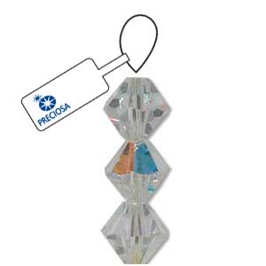 BeadsBalzar Beads & Crafts CRYSTAL AB (MC30203CRYSAB-ST	) (MC30203-X) PRECIOSA M.C. 3MM BICONE (+/-42 PCS)