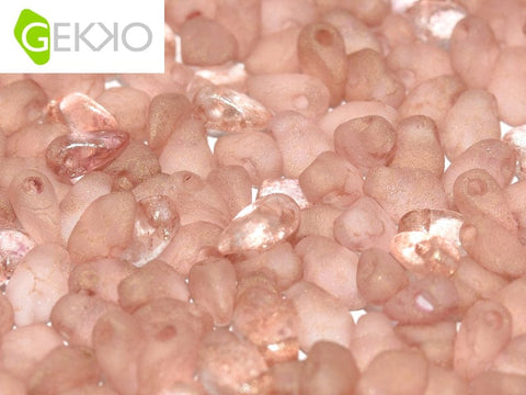 BeadsBalzar Beads & Crafts CRYSTAL ETCHED TERRACOTA RED (GEKO-00030-15495E) (GEKO-X) Gekko Beads 3x5mm (10 GMS / +- 190 PCS)