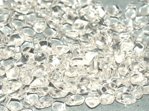 BeadsBalzar Beads & Crafts CRYSTAL (GEKO-00030) (GEKO-X) Gekko Beads 3x5mm (10 GMS / +- 190 PCS)