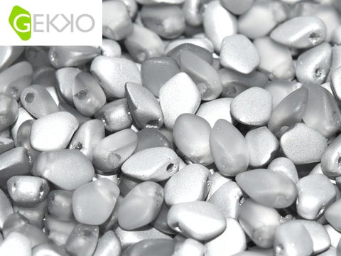 BeadsBalzar Beads & Crafts CRYSTAL LABRADOR MATTED (GEKO-00030-27071) (GEKO-X) Gekko Beads 3x5mm (10 GMS / +- 190 PCS)