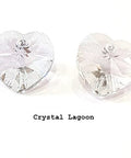 BeadsBalzar Beads & Crafts CRYSTAL LAG (PZ-1H-14-CLAG) PRECIOSA Heart MXM 1H (4 Pieces) (& COLORS) (PZ-1H-14-X)