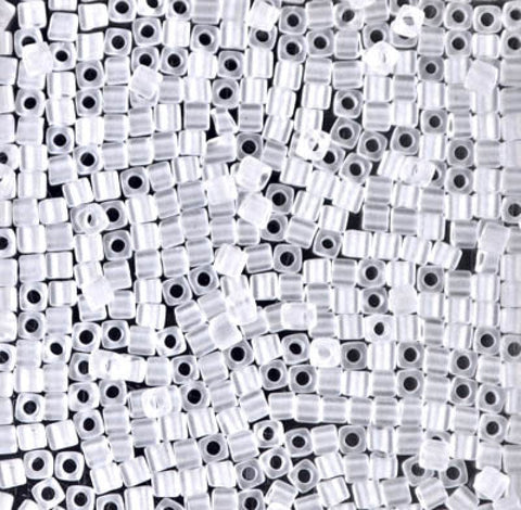 BeadsBalzar Beads & Crafts CRYSTAL MATTED (SB18-0131F) (SB18-X) Miyuki Squares 1.8mm (10 GMS)